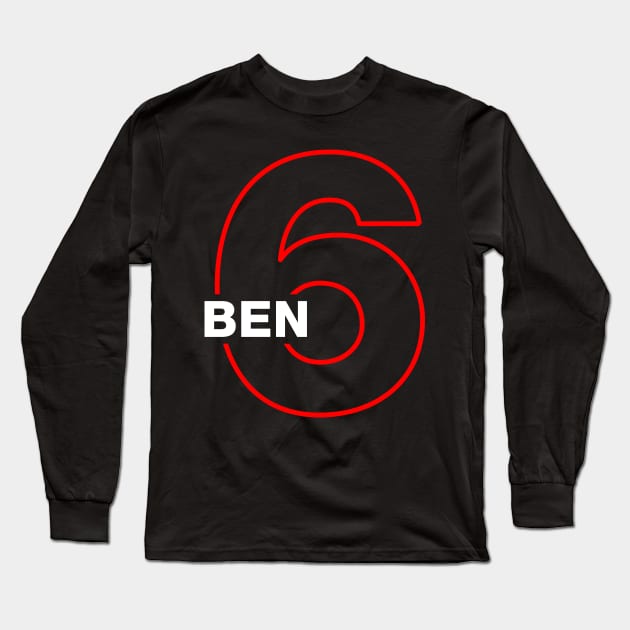 Ben Hargeeves - Umbrella Academy Number Seven - Number 6 Long Sleeve T-Shirt by VikingElf